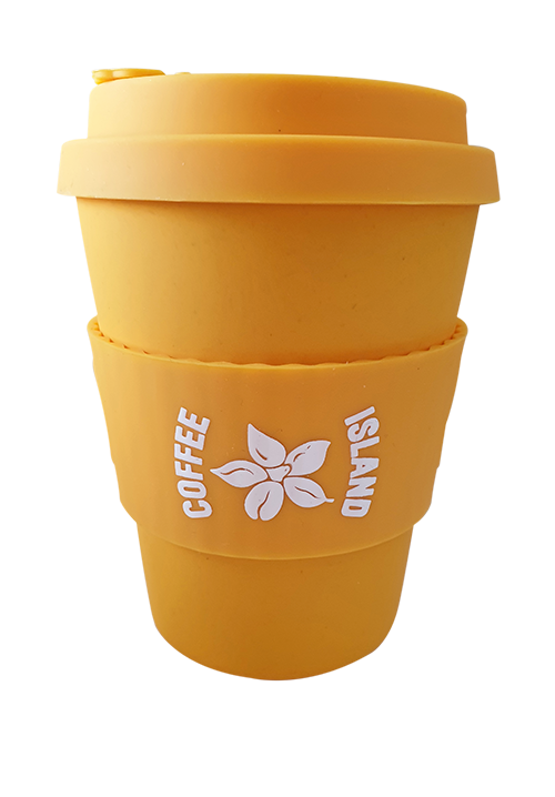 Ecoffee Tasse réutilisable - jaune 350 ml